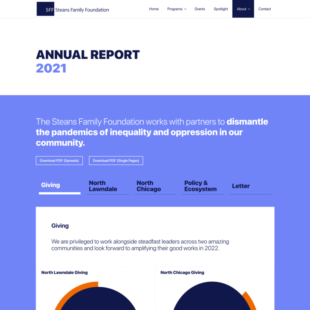 Steans Family Foundation Annual Report