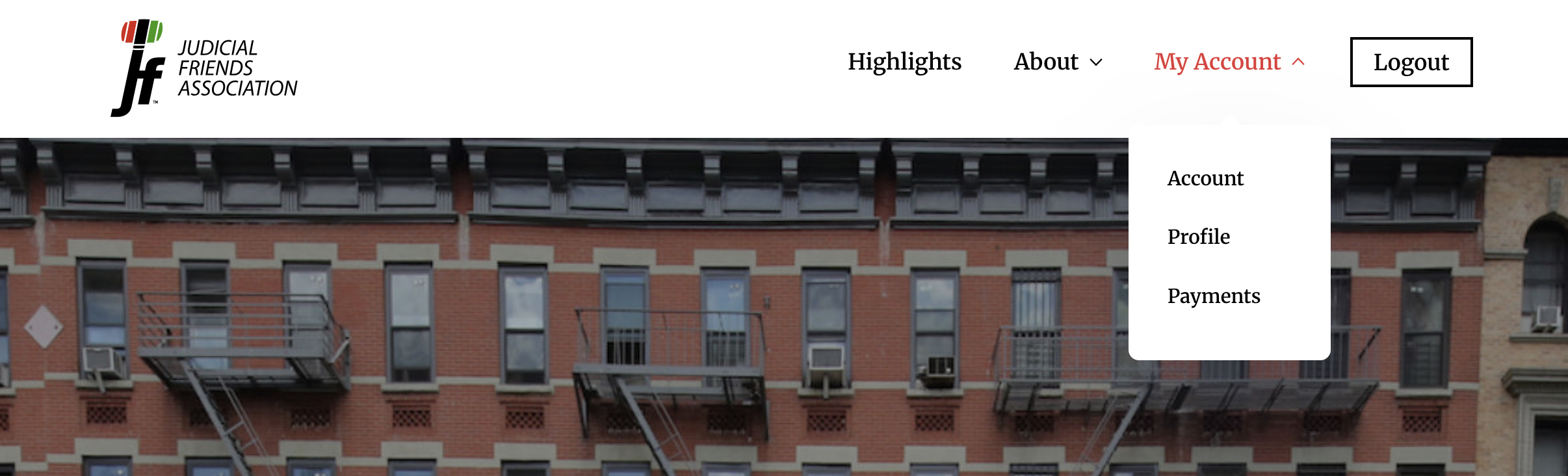 Contextual My Account Menu (Appears to logged-in site administrators.)