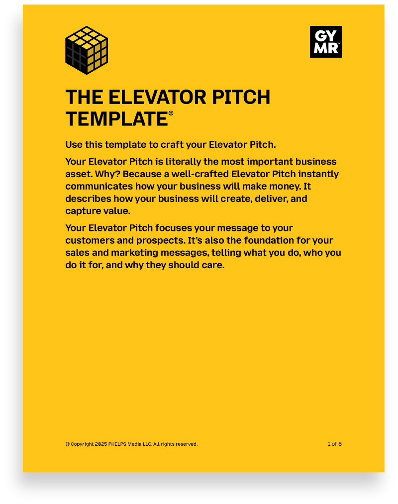 The Elevator Pitch Template